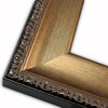 Slope Champagne With Ornate Edge Picture Frame, Solid Wood, 10"x20"