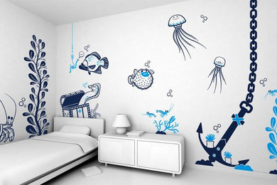Example of a bedroom design in Denver