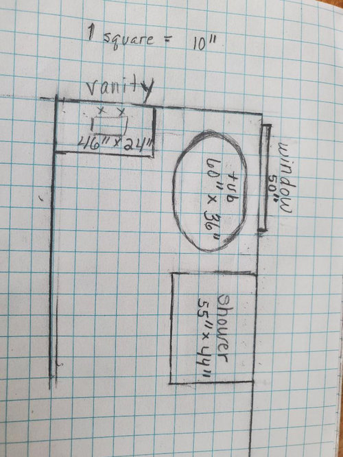 How do I balance an offcenter window?