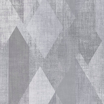 Textured Wallpaper Geometric Featuring Rhombus Shapes, Gx37637