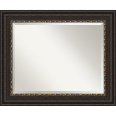 Paragon Bronze Beveled Bathroom Wall Mirror - 34.5 x 28.5 in.