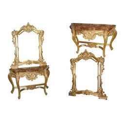 Console with mirrors - Makeup Mirrors