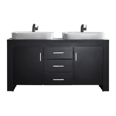 50 Most Por Contemporary Bathroom Vanities For 2018 Houzz Vinnova Pascara Espresso Vanity Drop In Sink 63 Double