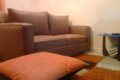 Inspiration for a modern living room remodel in Other