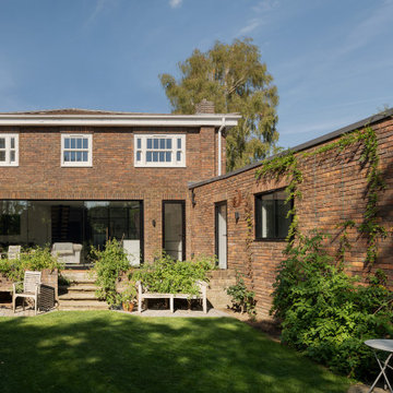 Rear of house with sliding doors