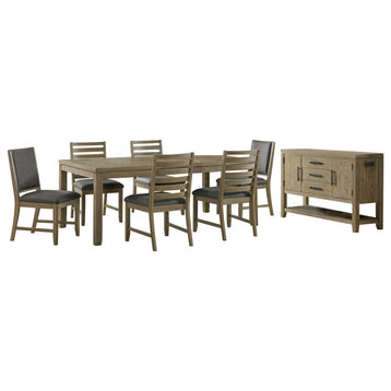 8-Piece Extendable Dining Table Set