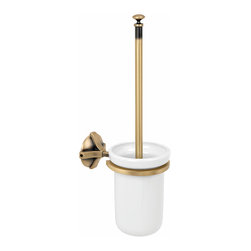 Secret Bath. Wall toilet brush holder. Old brass. Toledo Collection - Toilet Brushes & Holders
