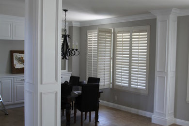 Elegant dining room photo in San Diego