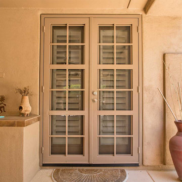 Clear View Bolzano Iron Security Door