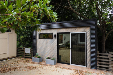 Studio / workshop shed - small modern detached studio / workshop shed idea in San Francisco