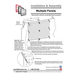 How To Install Multiple Wall Control Metal Pegboard Panels - Garage And Tool Storage