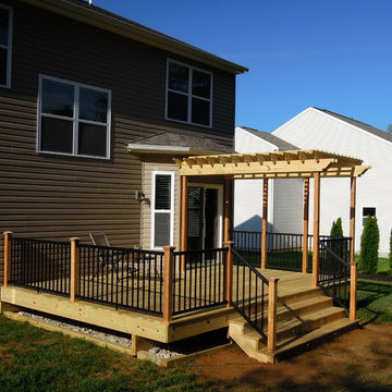 Treated Lumber Deck w/Pergola & Aluminum Railings, Liberty Township OH area