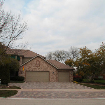 Brick Paver Driveway with Banding