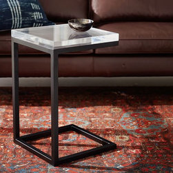 BARTON ACRYLIC C-TABLE SIDE TABLE - Products