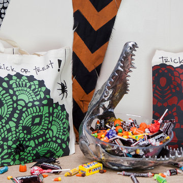DIY Halloween Decorations & Crafts with Stencils