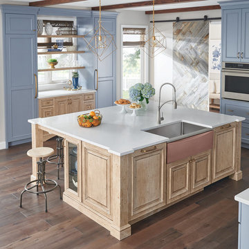 Crosstown Farmhouse Sink with Interchangeable Apron in Sunset