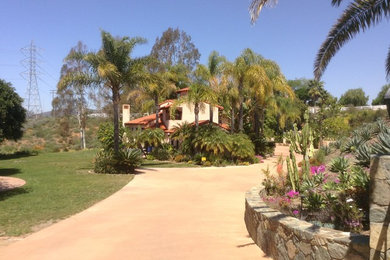 Inspiration for a mediterranean home design remodel in San Diego