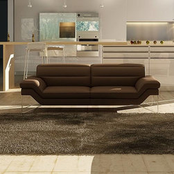 Astro Leather Sofa in Chocolate by J&M Furniture - Sofas