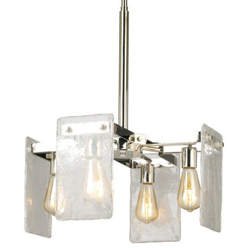 Eglo 203997A Wolter 4 Light 19"W Chandelier - Polished Nickel