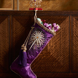 Jay Strongwater Star Christmas Stocking - Christmas Stockings And Holders