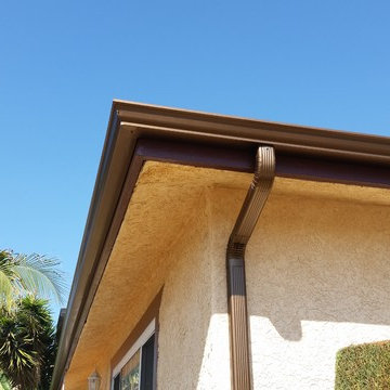 5 inch K-Style Gutters in Rustic Copper Aluminum, South Los Angeles