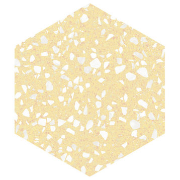 Venice Hex Yellow Porcelain Floor and Wall Tile