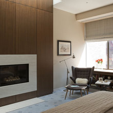 Master bedroom fireplace