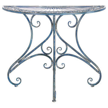 Safavieh Annalise Indoor-Outdoor Accent Table, Antique Blue