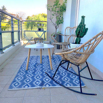 Petite terrasse bleu