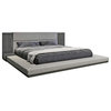 Nova Domus Jagger Modern Gray Bed, Gray Wash, Queen