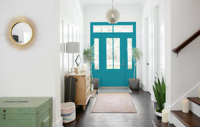 Choosing Color: 5 Fun Options for 1 Sunny Entryway