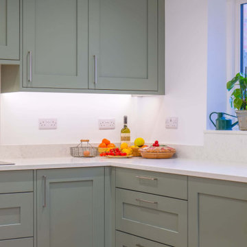 Green Shaker Kitchen in Mickleover