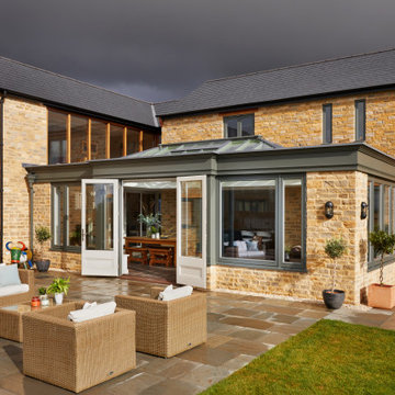 A countryside orangery extension full of character