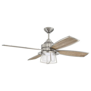 Craftmade 52" Waterfront Ceiling Fan, Brushed Polished Nickel
