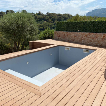 Réalisation d'une terrasse en composite