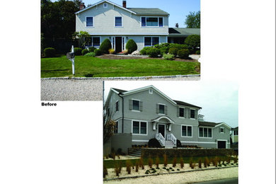 Saugatuck Island - Front Yard Before & After