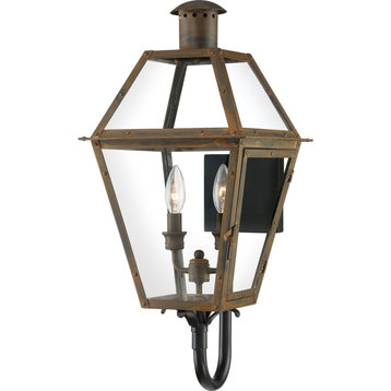 Rue De Royal 2-Light Outdoor Lantern, Industrial Bronze