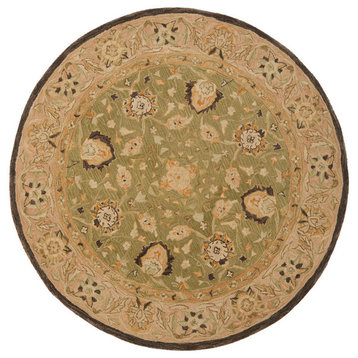 Safavieh Anatolia Collection AN512 Rug, Sage/Beige, 8' Round