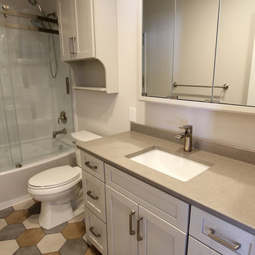 Waypoint Painted Harbor Cabinets and Lenova