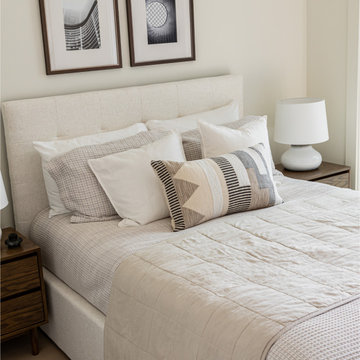 June Queen Storage Bed - Cream