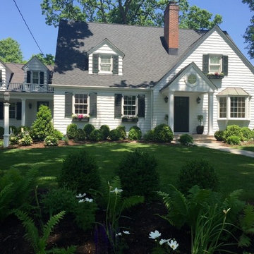 Framed with boxwood