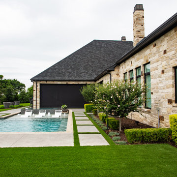 Artificial Grass Pool Project