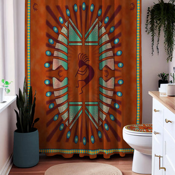 Kokopelli Shower Curtain for a Southwestern Bathroom