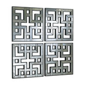 4-Piece Akari Mirror Panel Set