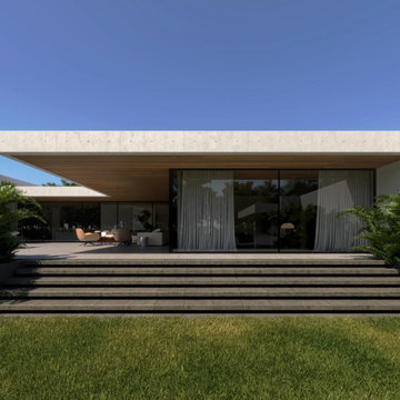 Single story modern house design