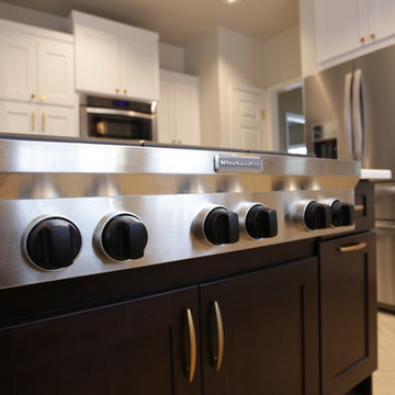 White & Brass Kitchen Remodel