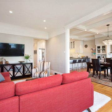 Arts & Crafts Flat Remodel - Living Room (Cole Valley)