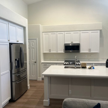 White Shaker Style Kitchen Reface