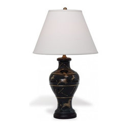 Port 68 - Scalamandre Maison Le Zebre Black Lamp - Table Lamps