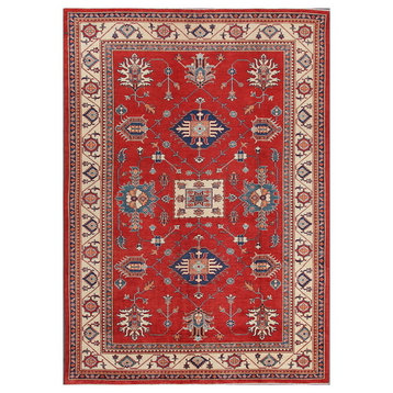 Pasargad Kazak Collection Hand-Knotted Lamb's Wool Area Rug, 8'3"x11'9"